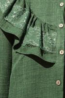 Tesettür giyim HAKİ FIRFIR DETAYLI TUNİK T 5347