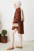 Tesettür giyim KAHVE GÖMLEK TUNİK T 64416