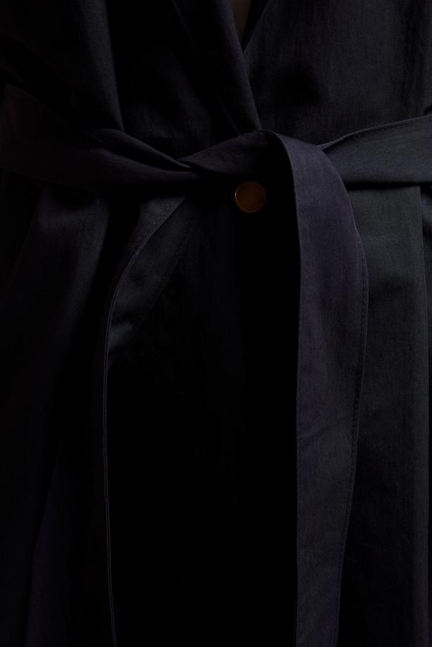 Vêtements hijab  BELTED COTTON TRENCH COAT T 1201 - TRENDTESETTÜR