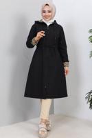 Vêtements hijab NOIR TRENCH-COAT À CAPUCHE T 2021