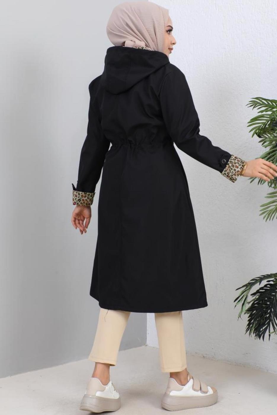 Vêtements hijab NOIR TRENCH-COAT À CAPUCHE T 2021