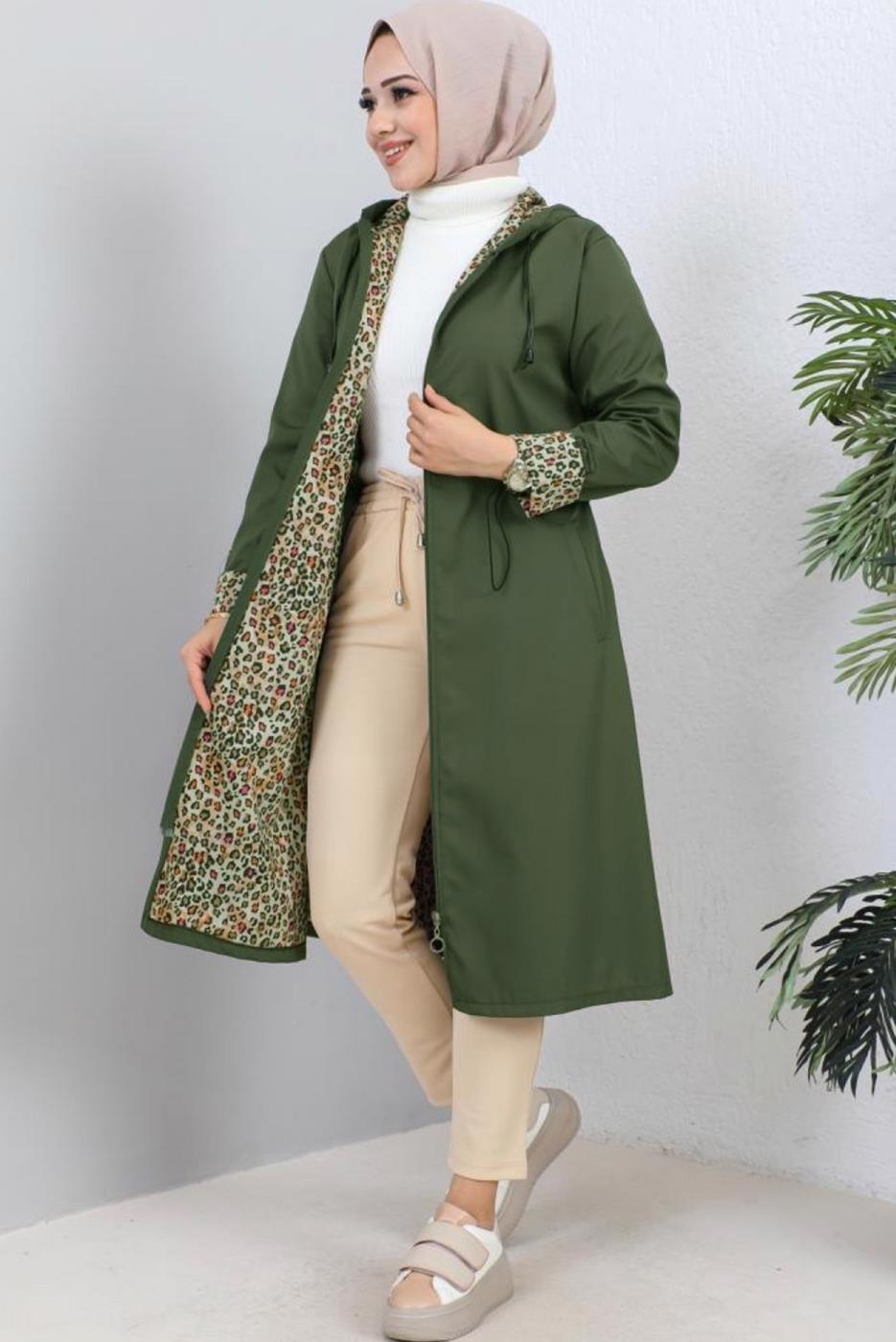 Vêtements hijab KAKI TRENCH-COAT À CAPUCHE T 2021