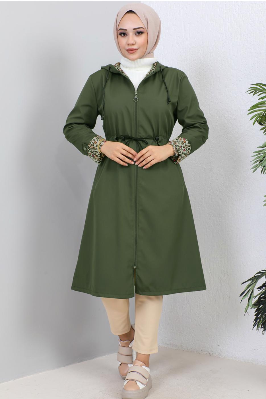Vêtements hijab KAKI TRENCH-COAT À CAPUCHE T 2021