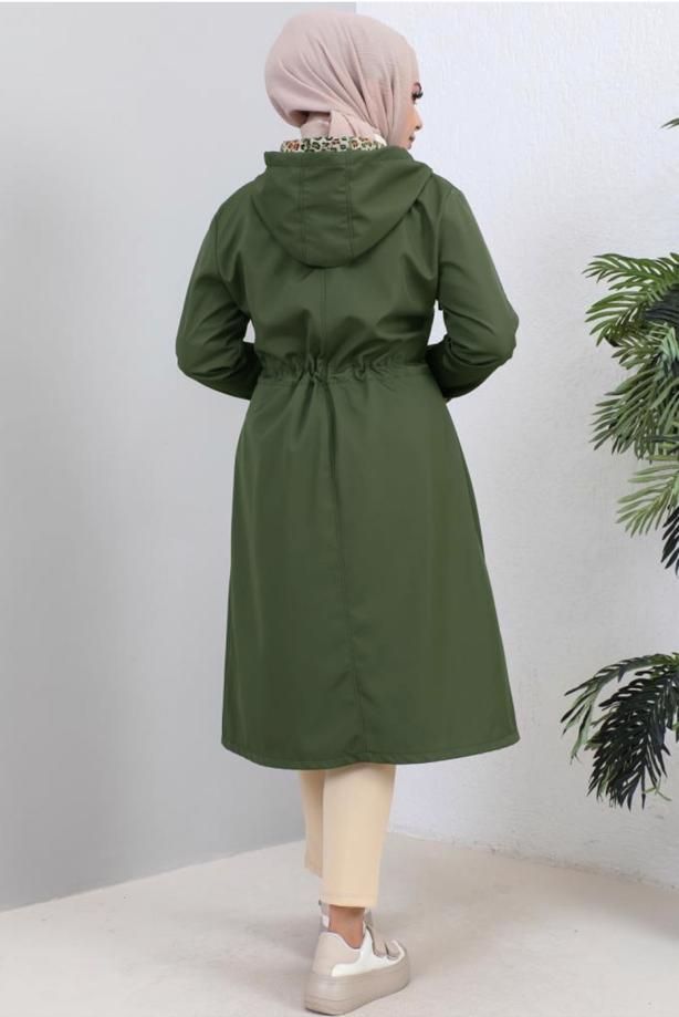 Vêtements hijab KAKI TRENCH-COAT À CAPUCHE T 2021 - TRENDTESETTÜR
