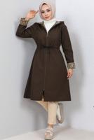 Vêtements hijab BRUN TRENCH-COAT À CAPUCHE T 2021