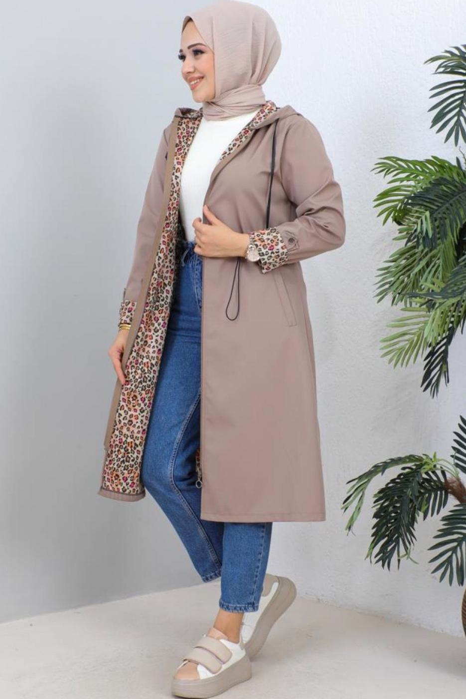 Vêtements hijab BEIGE TRENCH-COAT À CAPUCHE T 2021