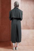 Vêtements hijab GRIS TRENCH COAT EN COTON CEINTURÉ T 3201