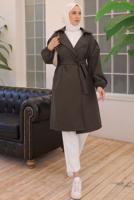 Vêtements hijab BRUN TRENCH CEINTURE CEINTURE T 33516