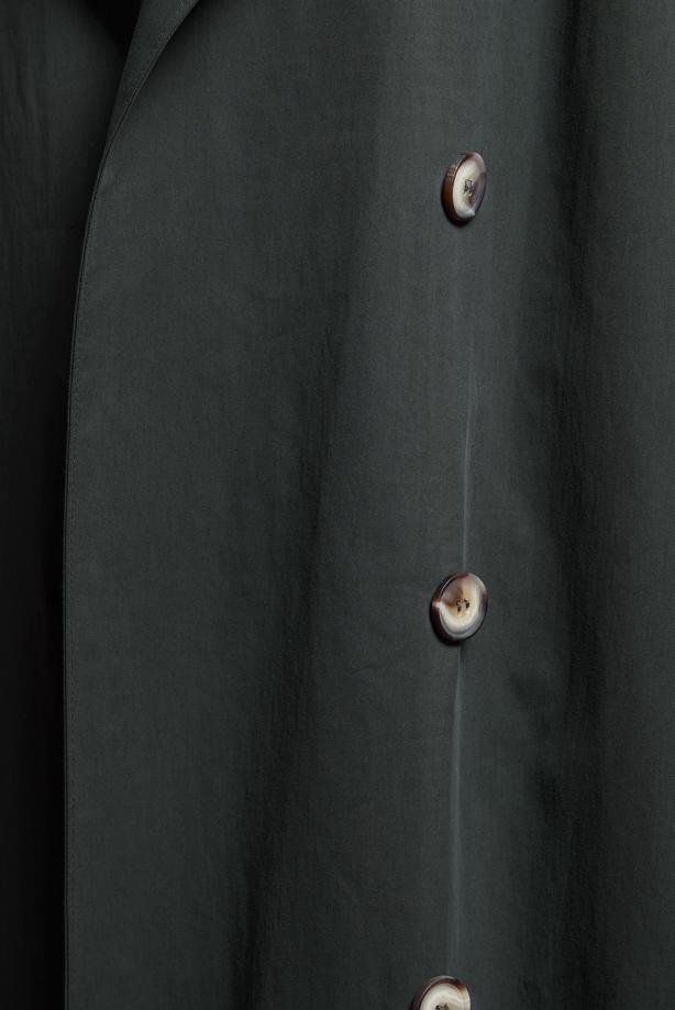 Vêtements hijab  BELTED COTTON TRENCH COAT T 6201  - TRENDTESETTÜR