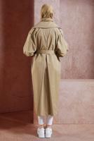 Vêtements hijab BRUN TRENCH COAT EN COTON CEINTURÉ T 6201