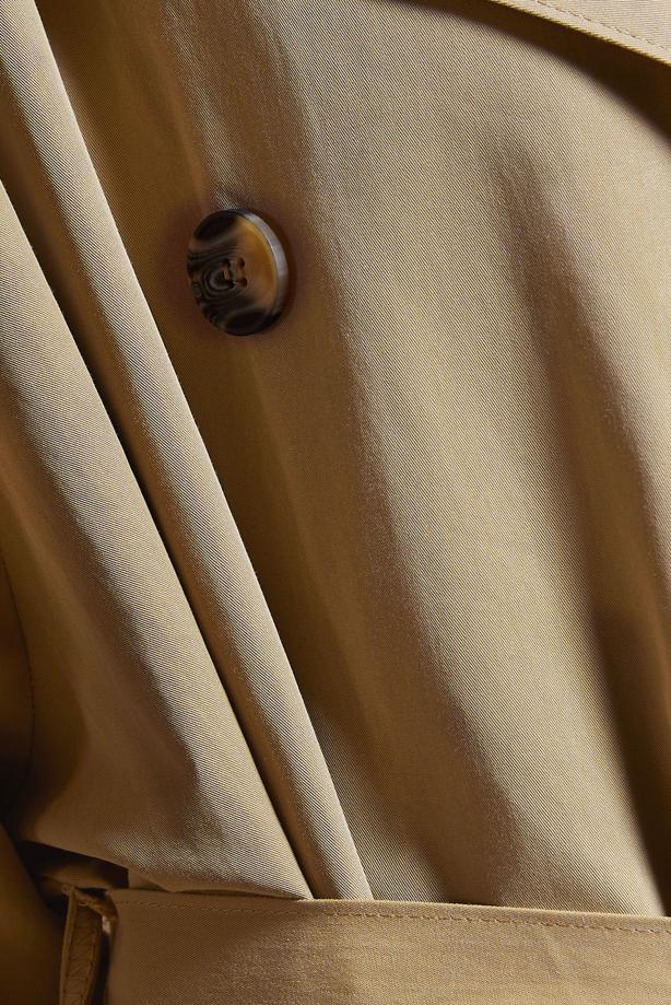 Vêtements hijab  BELTED COTTON TRENCH COAT T 6201  - TRENDTESETTÜR