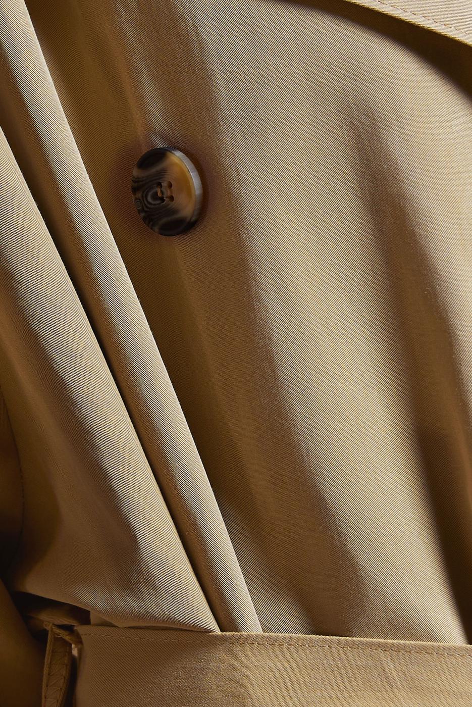 Vêtements hijab BRUN TRENCH COAT EN COTON CEINTURÉ T 6201