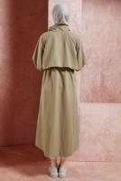 Vêtements hijab BRUN TRENCH-COAT À TAILLE NOUÉE T 7201
