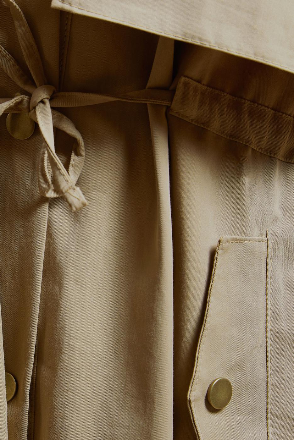 Vêtements hijab BRUN TRENCH-COAT À TAILLE NOUÉE T 7201