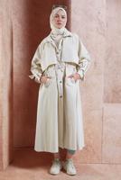 Vêtements hijab BEIGE TRENCH-COAT À TAILLE NOUÉE T 7201