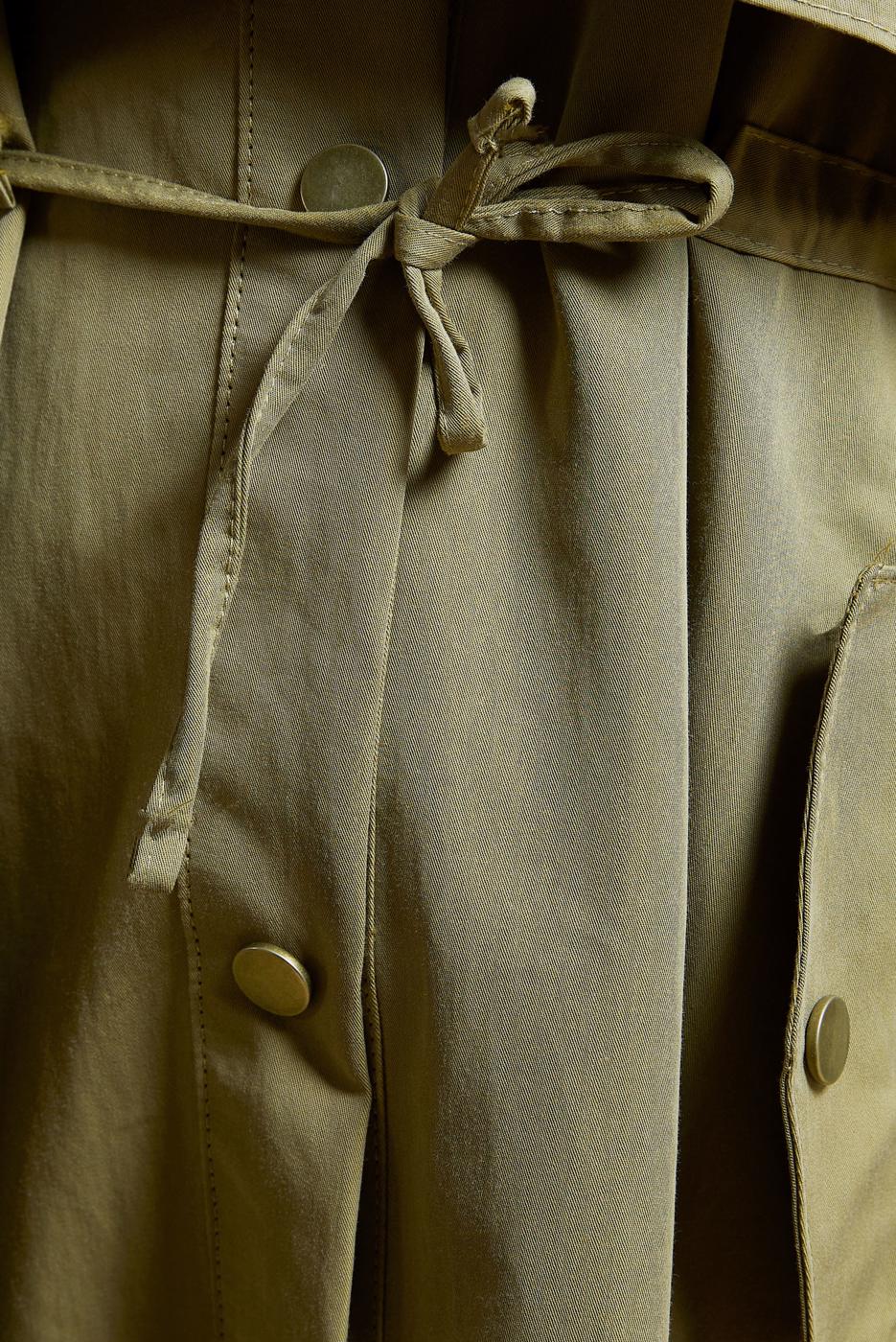 Vêtements hijab VERT TRENCH-COAT À TAILLE NOUÉE T 7201