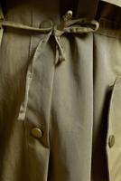 Vêtements hijab VERT TRENCH-COAT À TAILLE NOUÉE T 7201