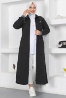 Vêtements hijab NOIR FINITION EN DENIM PERLÉ T 7808