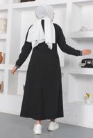 Vêtements hijab NOIR FINITION EN DENIM PERLÉ T 7808