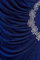 Tesettür giyim LACİVERT TAŞ DETAYLI ABİYE ELBİSE T 2644