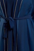 Tesettür giyim LACİVERT TÜL DETAYLI ABİYE ELBİSE T 6264