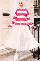 Hijab clothing FUCHSIA KNITWEAR CARDIGAN T 4704