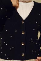 Vêtements hijab NOIR CARDIGAN EN MAILLE T 5207