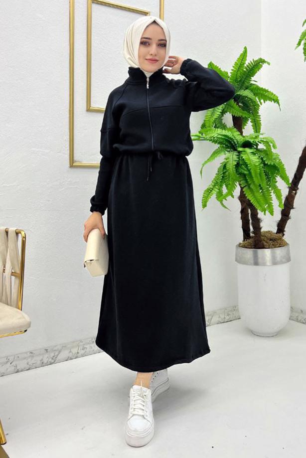 Vêtements hijab  TIED WAIST DRESS T 1765 - TRENDTESETTÜR