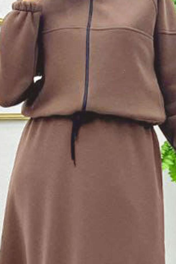 Vêtements hijab  TIED WAIST DRESS T 1765 - TRENDTESETTÜR