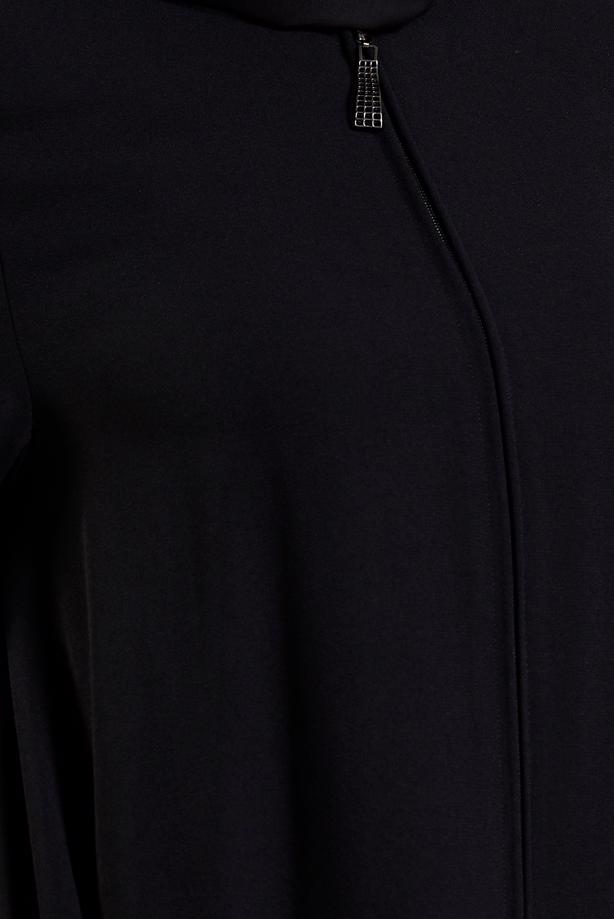 Tesettür giyim SİYAH FERMUARLI FERACE T 6906 - TRENDTESETTÜR