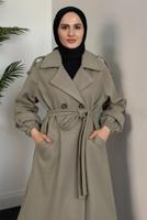 Vêtements hijab VISON MANTEAU CEINTURÉ T 0116