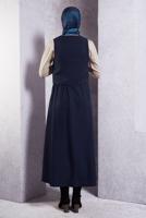 Vêtements hijab BLEU MARINE COSTUME JUPE AVEC GILET T 3637