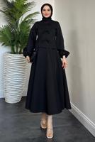 Vêtements hijab NOIR COMBINAISON DE PLONGÉE À JUPE T 9416