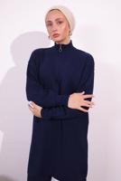 Tesettür giyim LACİVERT PANTOLONLU TRİKO TAKIM T 2309