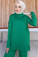 Hijab clothing GREEN KNITWEAR PANTS SUIT T 50032