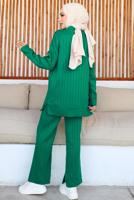 Hijab clothing GREEN KNITWEAR PANTS SUIT T 50032