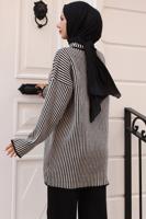 Tesettür giyim SİYAH PANTOLONLU TRİKO TAKIM T 50042