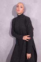 Hijab clothing GREY KNITWEAR PANTS SUIT T 8809