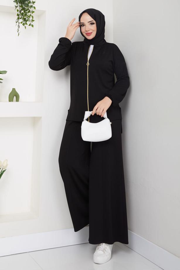 Vêtements hijab  ZIPPERED PANTS SUIT T 9965 - TRENDTESETTÜR