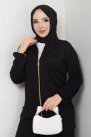 Vêtements hijab NOIR COMBINAISON PANTALON ZIPPÉ T 9965