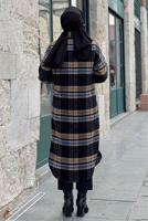 Tesettür giyim MAVİ UZUN KAŞE TUNİK T 0267-1