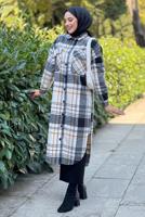 Tesettür giyim TURUNCU UZUN KAŞE TUNİK T 0267-1