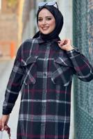 Vêtements hijab ROUGE BORDEAUX TUNIQUE LONGUE CACHE T 0267-1