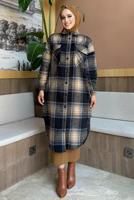 Tesettür giyim TABA UZUN KAŞE TUNİK T 0267-1