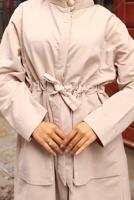 Vêtements hijab BEIGE TRENCH-COAT CEINTURE T 1712 