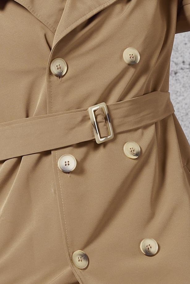 Vêtements hijab VISON TRENCH-COAT CEINTURÉ T 2216 - TRENDTESETTÜR