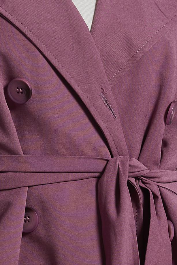 Vêtements hijab ROSE TRENCH-COAT CEINTURÉ T 2216 - TRENDTESETTÜR