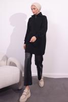 Tesettür giyim SİYAH TRİKO KAZAK T 3409