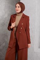 Hijab clothing BROWN SLEEVELESS BODY T 3609