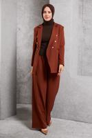 Hijab clothing BROWN SLEEVELESS BODY T 3609